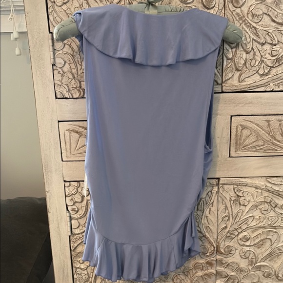 Free People Blue Ruffle Top - Picture 4 of 4